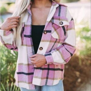 Striped shacket - NEW